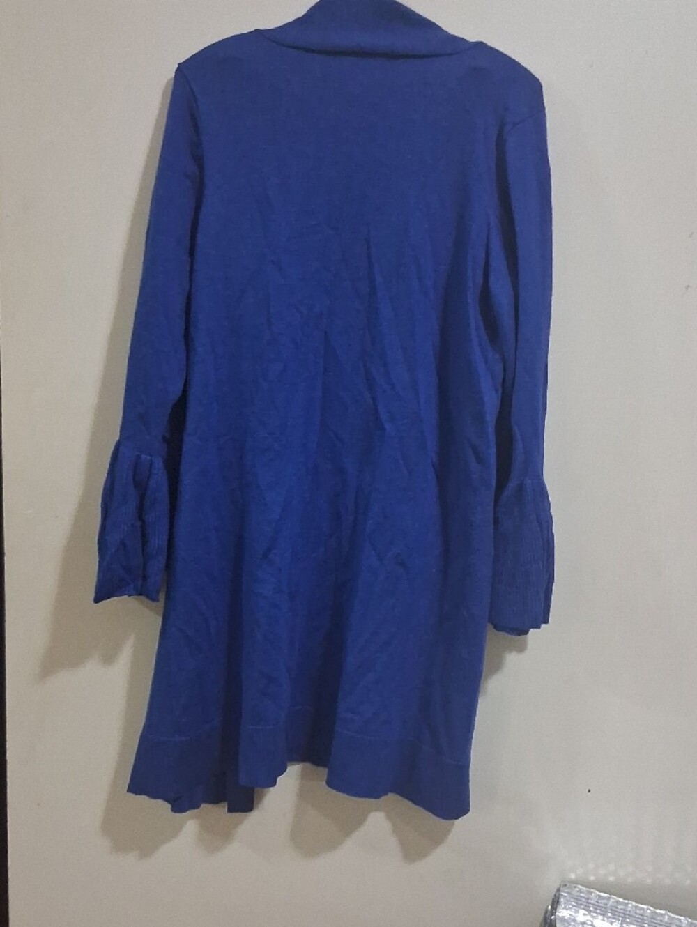NWT Womens Sweaterworks Open-Front Duster Cardigan in Royal Blue - Picture 8 of 9
